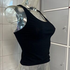 Body Wrappers Black Racerback Tank Top S/M NWOT